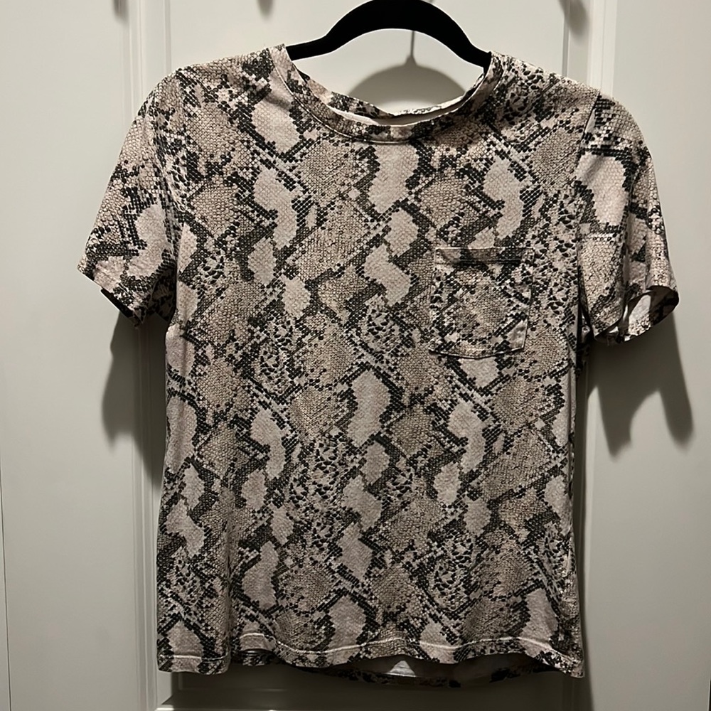 3/$12 Deal: Snake print cotton Tee